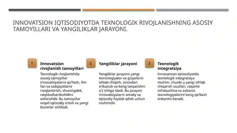 Innovatsion iqtisodiyotda rivojlatirish omilari 3