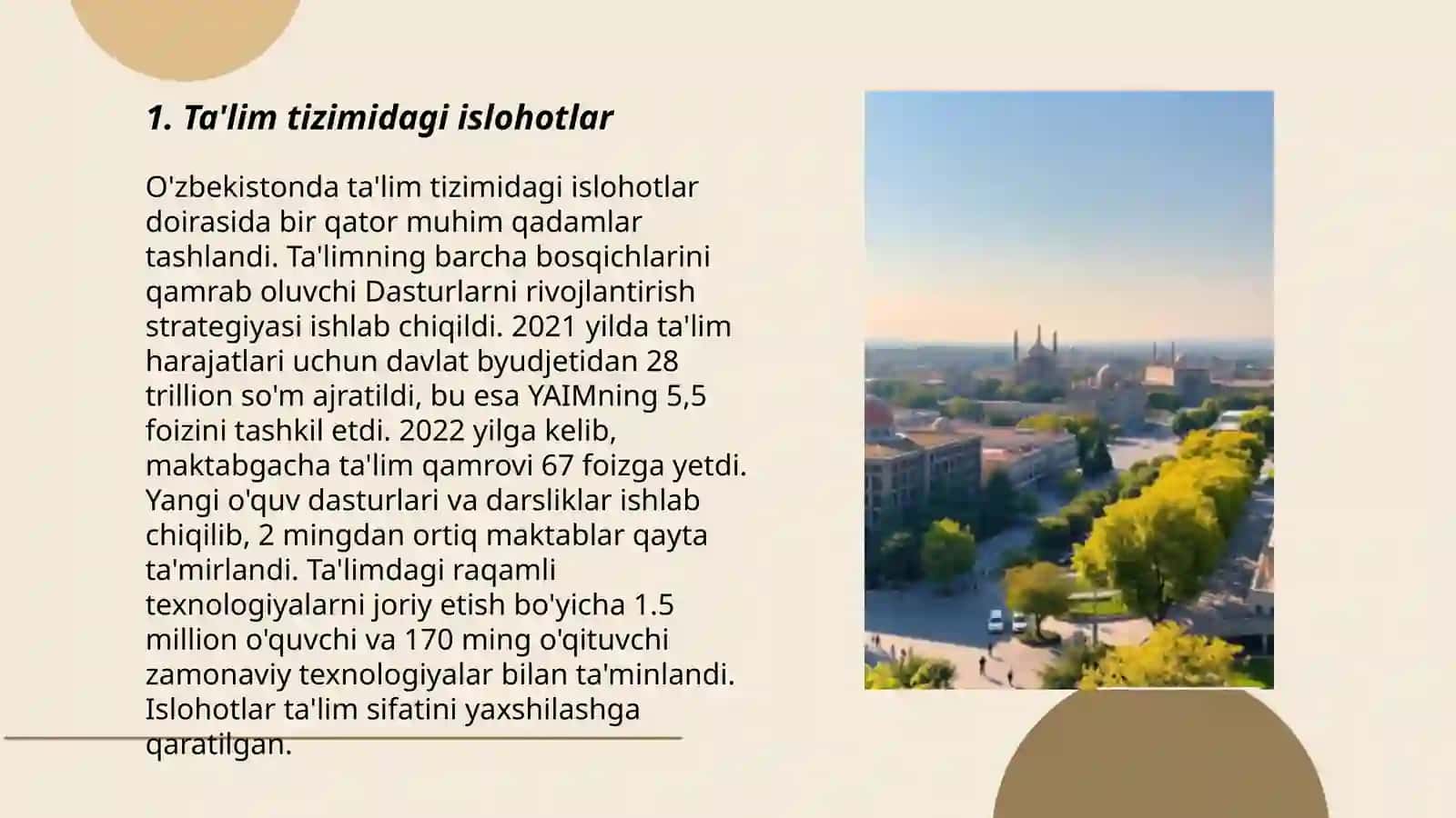 Ta'lim tizimidagi islohotlar 3