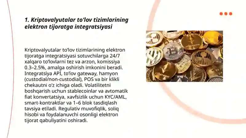 Kiriptavalyutalar elektron tijorat bozorninig rivjlanishi 3
