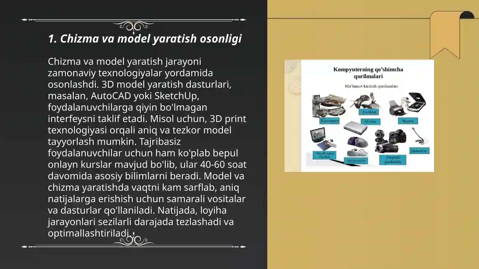 SOLIDWORKS dasturi taʼminotining qulayliklari va afzalliklari 3