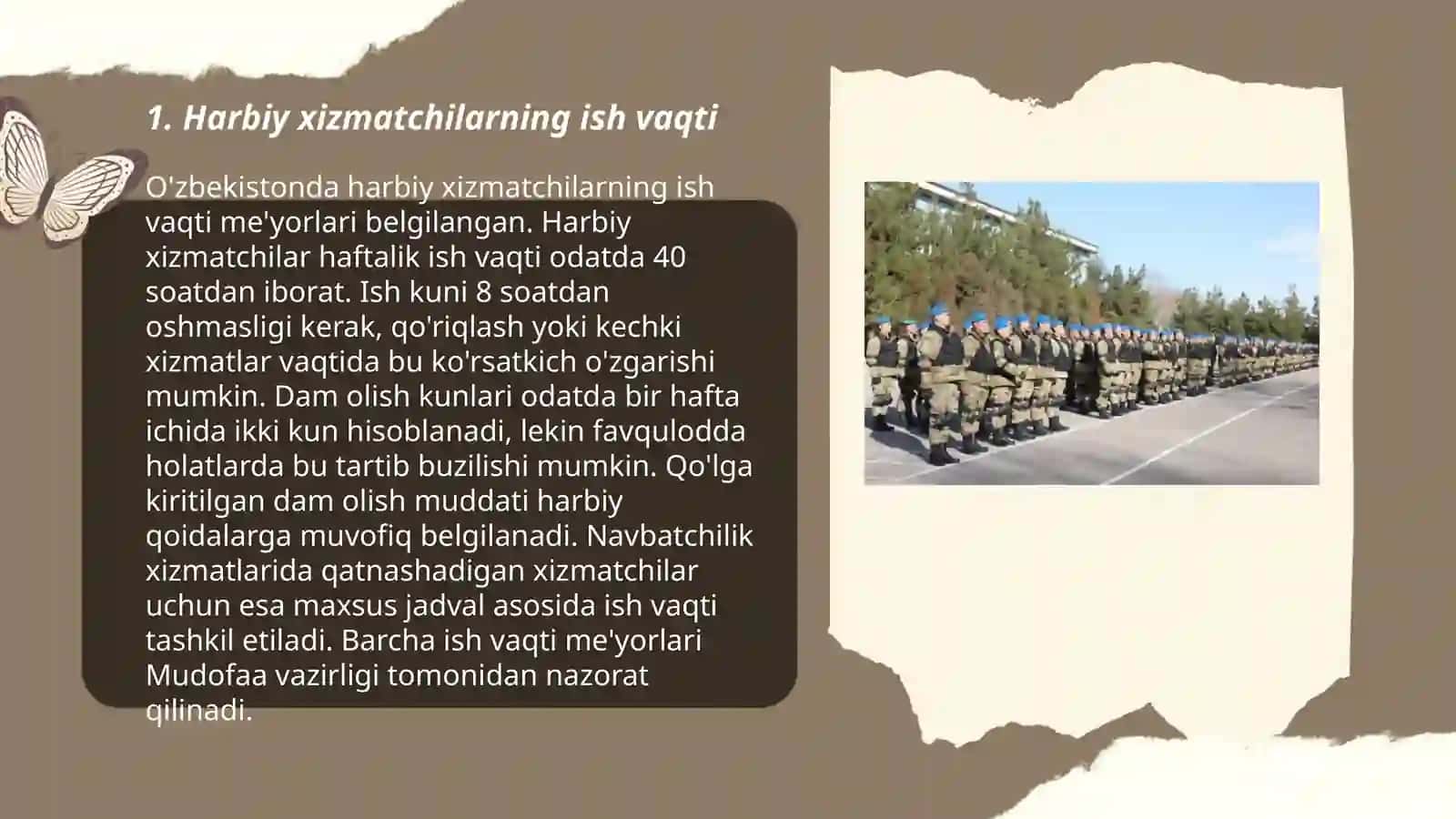 Harbiy xizmatchilarning mehnat sharoitlari 3