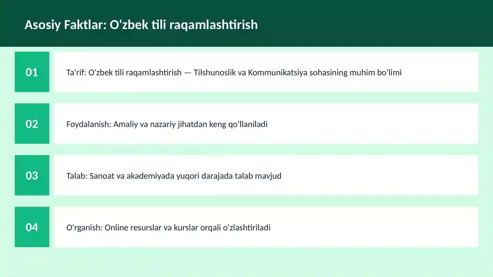 O'zbek tili raqamlashtirish 3