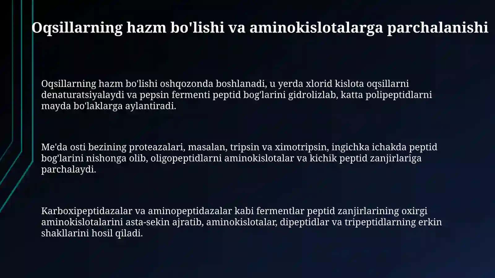Oqsillarningbiokimyoviyo’zgarishi 3