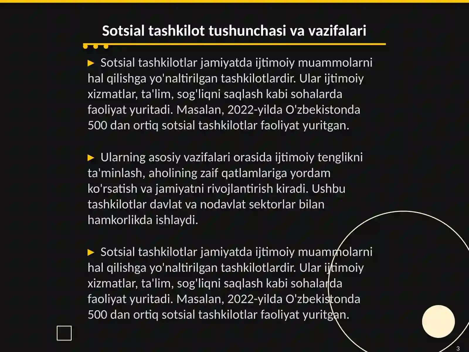 Sotsial tashkilot (xizmat) faoliyatini rejalashtirish 3