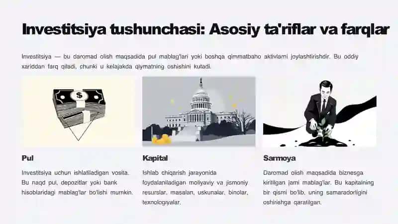 Investitsiyalarning iqtisodiy mohiyati va mazmuni 3