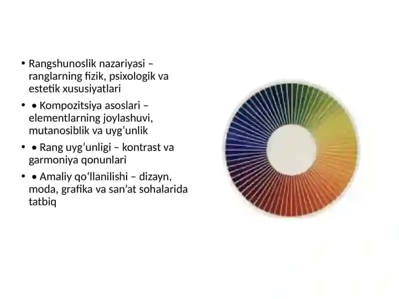 Rangshunoslik va kompozitsiya asoslari 3