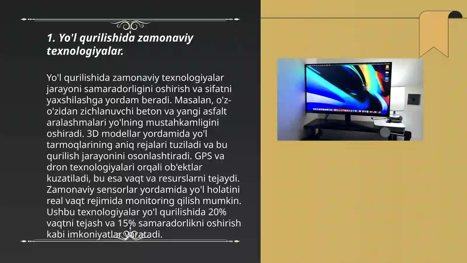 Yo'l qurilishida zamonaviy texnologiyalar 3