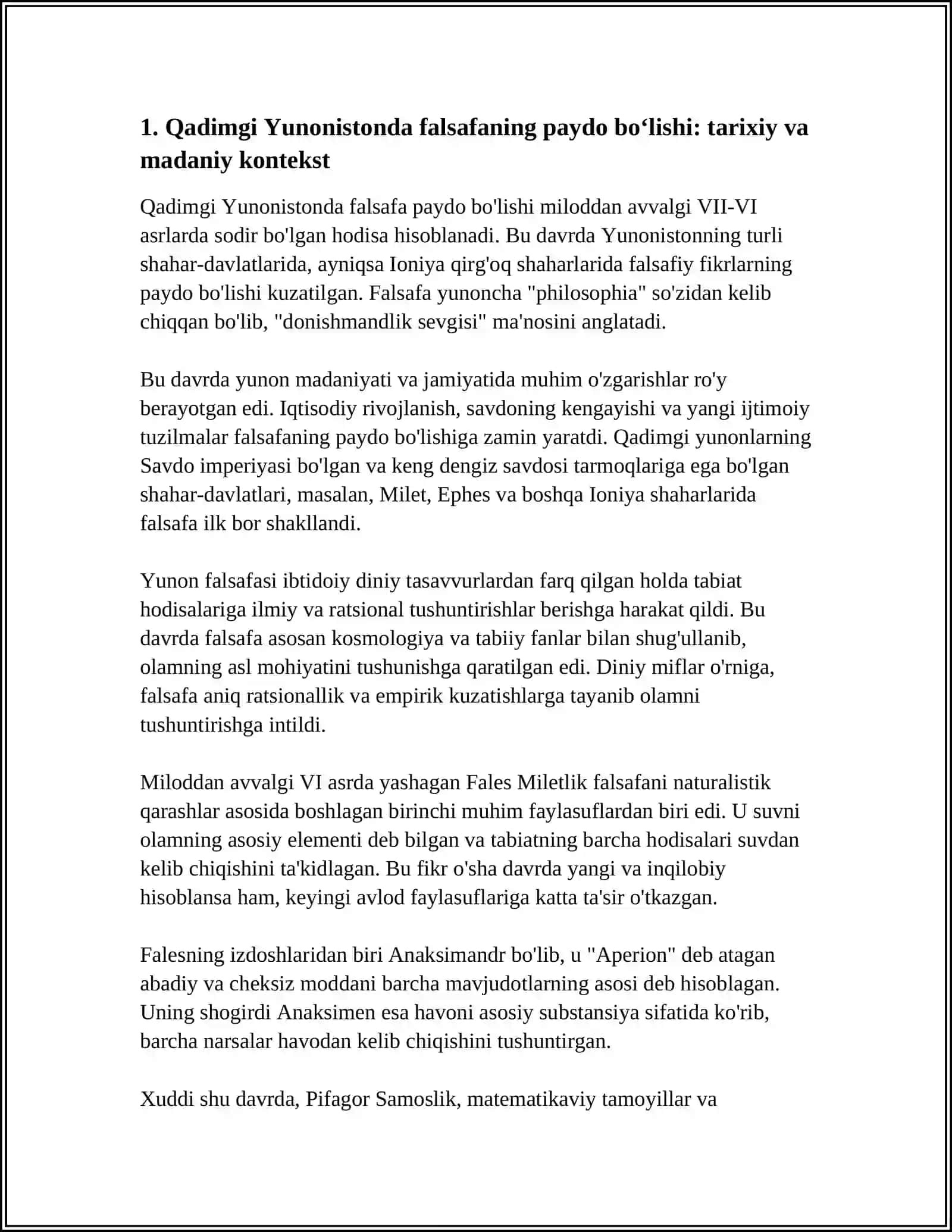 QADIMGI YUNONISTONDA FALSAFIY FIKIRLARNING YUZAGA KELISHI 3