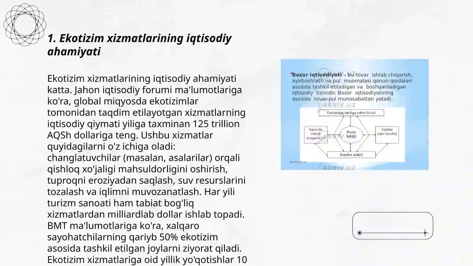 Ekotizim xizmatlarini iqtisodiy Kahlil qilish 3