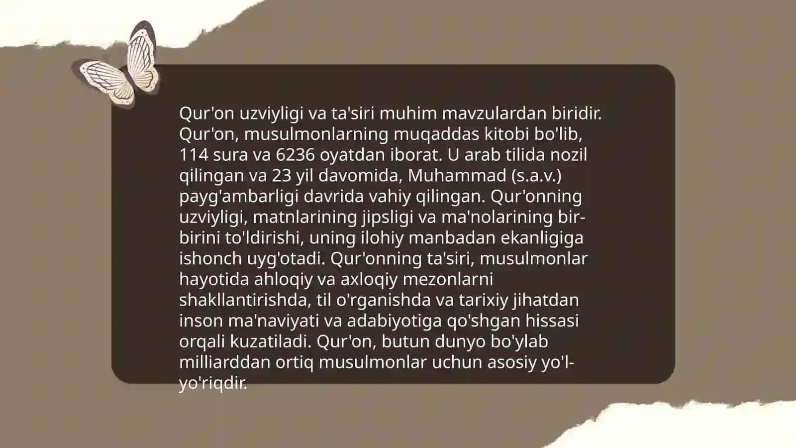 Qur’on Sharq xalqlarining diniy, ilmiy va ma’naviy me'rosi 3
