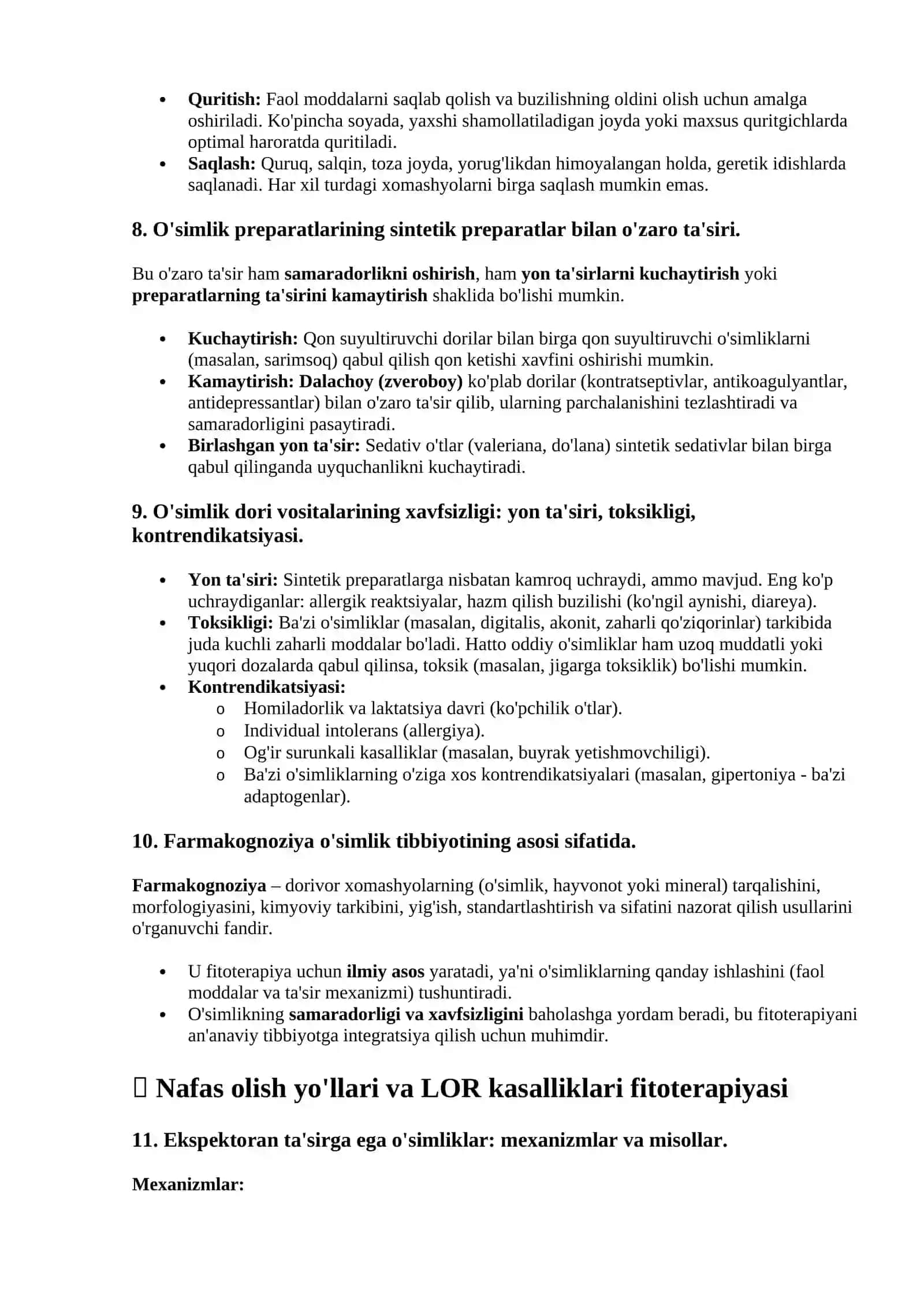 Fitoterapiya va Farmakognoziya Asoslari 3