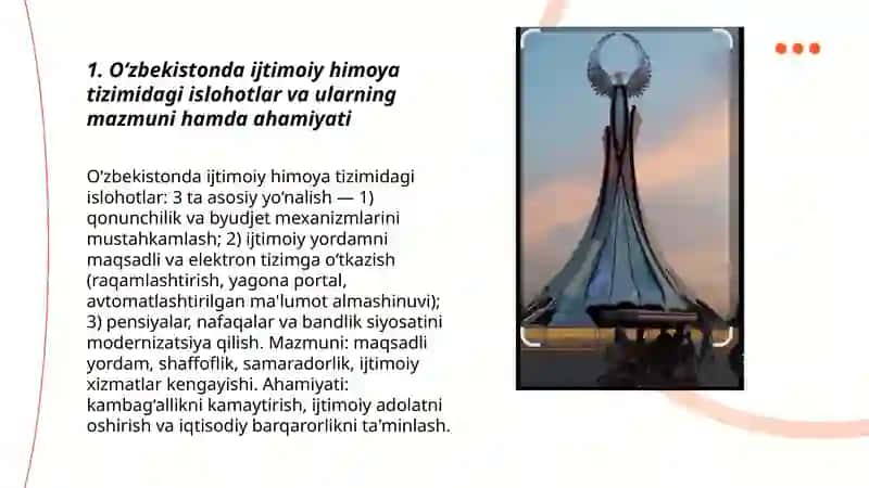O‘zbekistonda Ijtimoiy Sohada Amalga Oshirilayotgan O‘zgarishlar 3