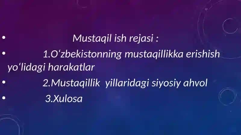 O‘ZBEKISTON MUSTAQILLIK TARAQQIYOTI YO‘LIDA 3