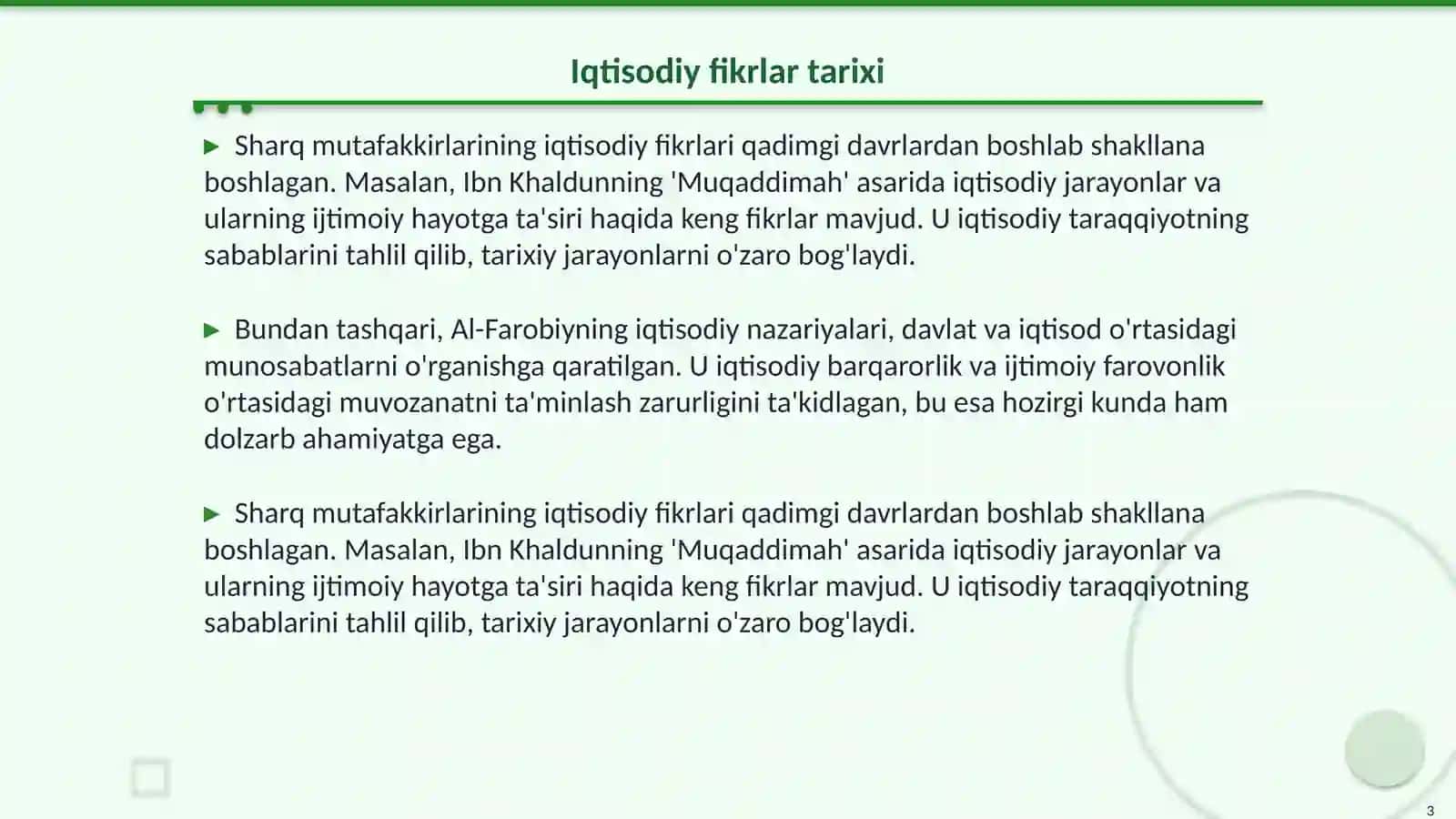 MTTlarda iqtisodiy tarbiya berishda Sharq mutafakkirlarning qarashlaridan foydalanish 3