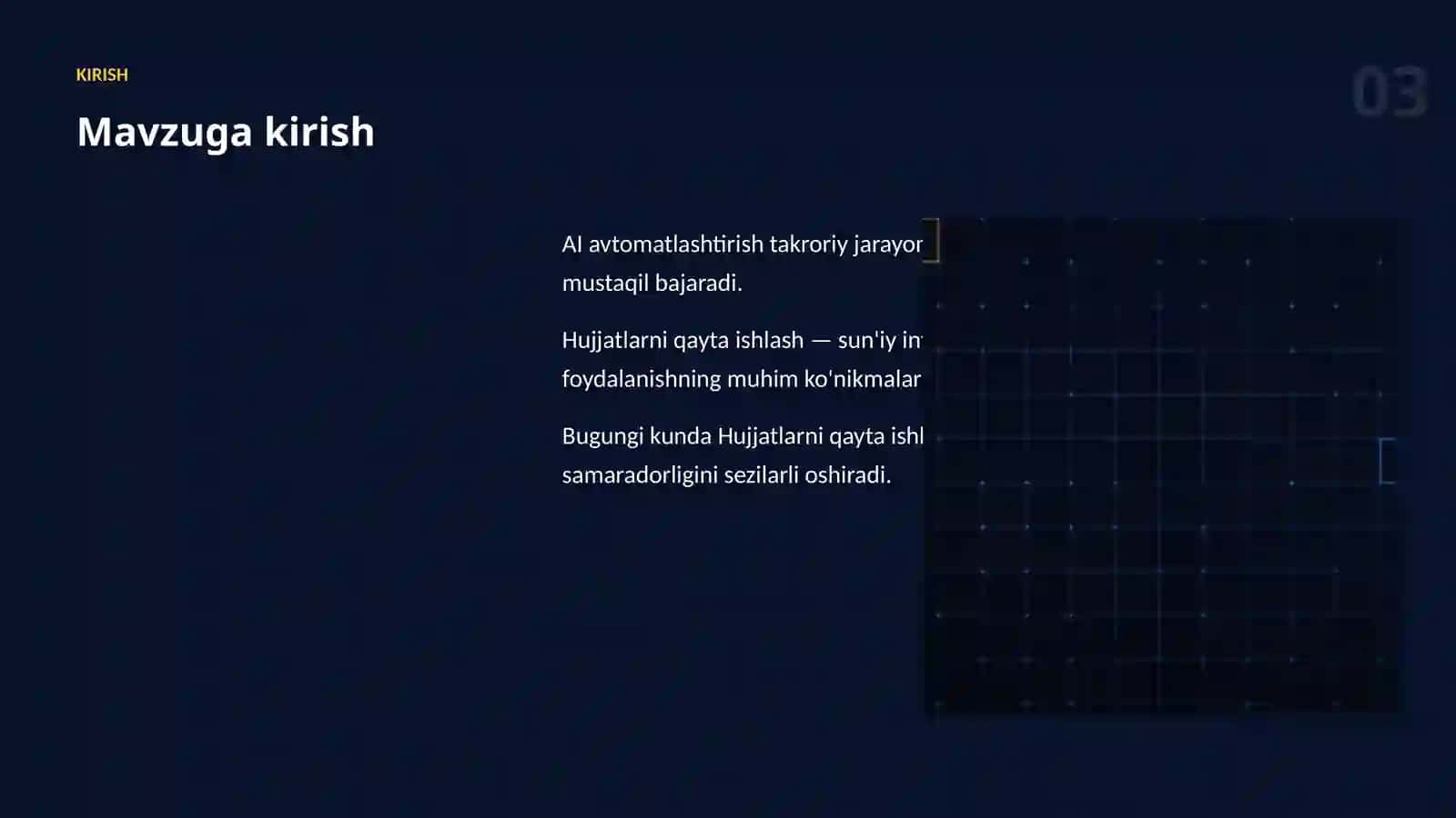 AI AVTOMATLASHTIRISH 3