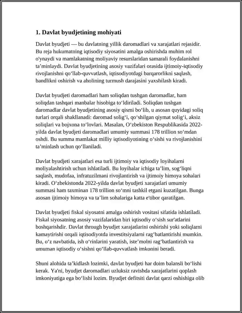 DAVLAT BYUDJETI TUSHUNCHASI VA TIZIMU 3