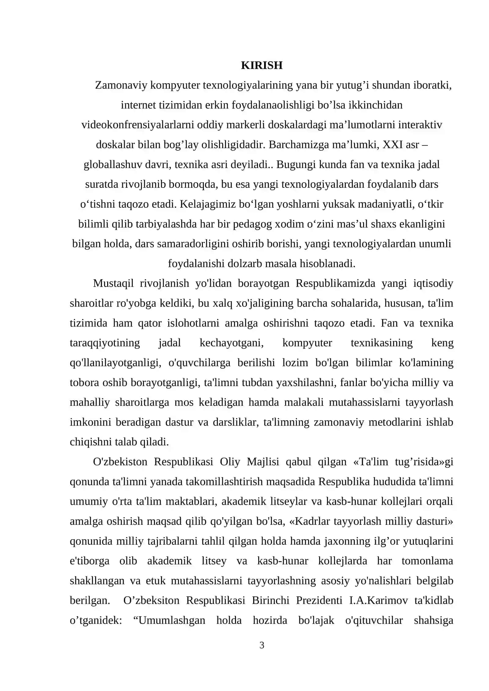 INFORMATIKA VA AXBOROT TEXNALOGIYALARI FANINI O’QITISHDA INTERAKTIV METODLARDAN FOYDALANISH 3