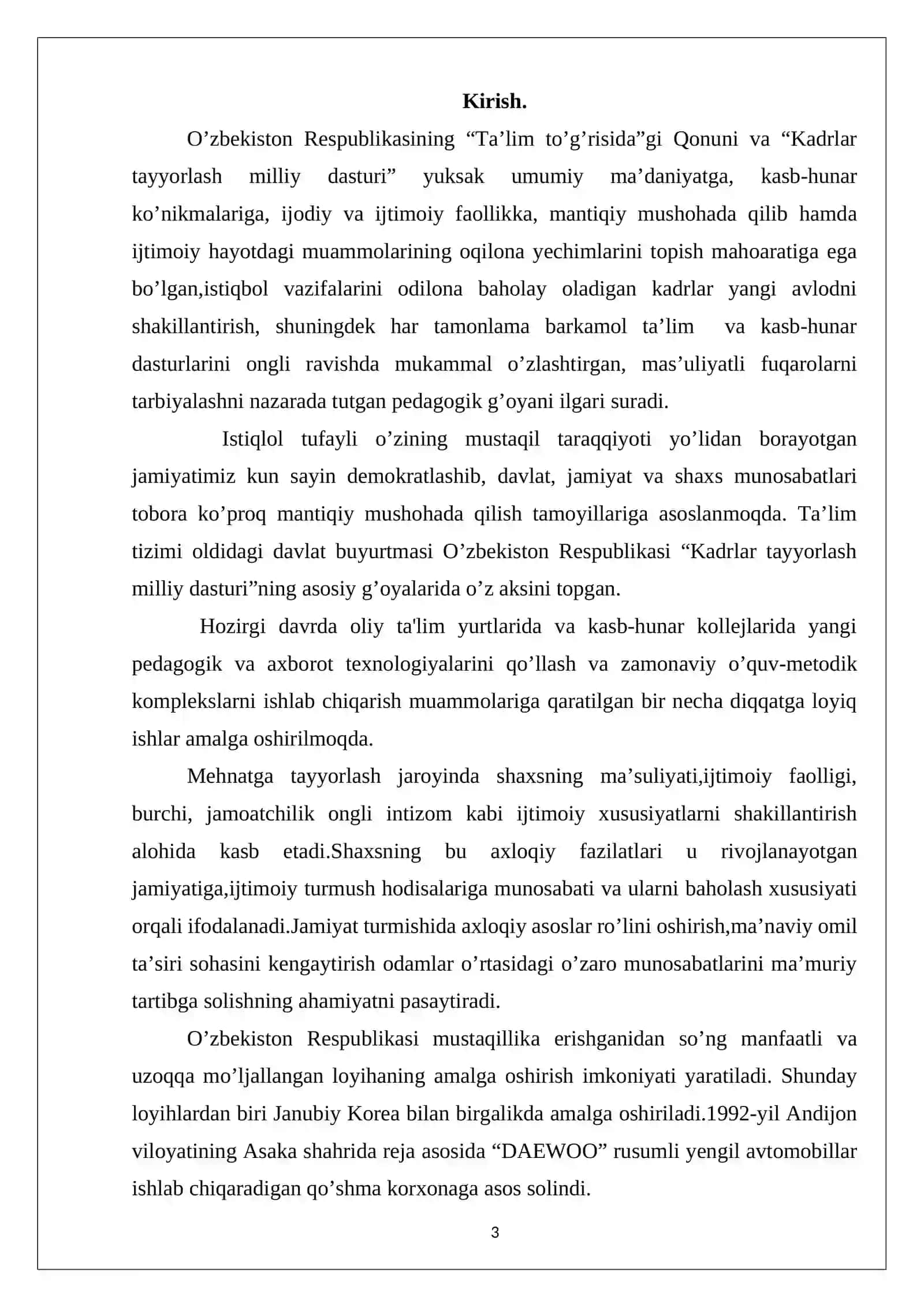Sport avtomobilini detallarini tayyorlashni texnologik xaritalarni tuzish va loyihalashtirish 3