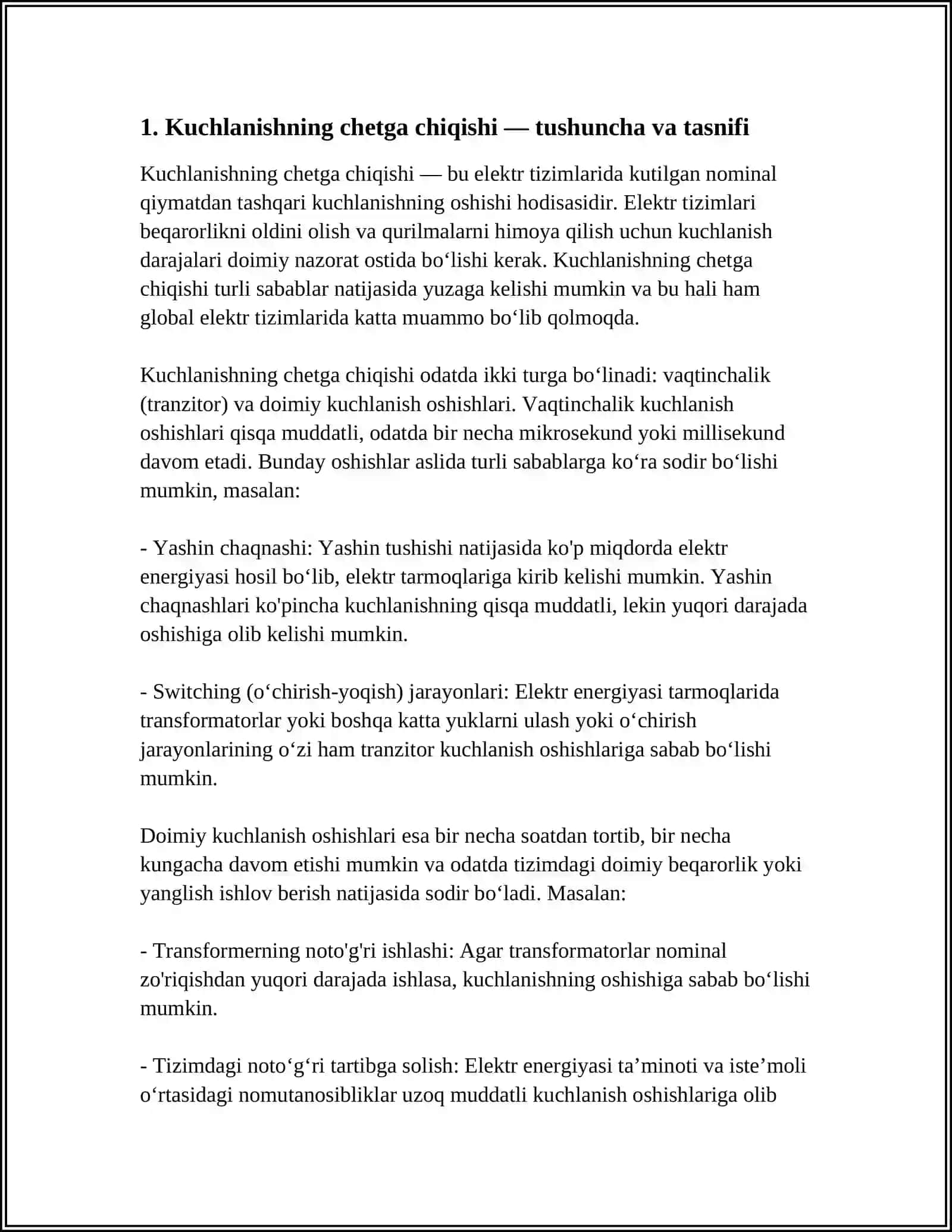 KUCHLANISHNING CHETGA CHIQISHI VA UNING ELEKTR ENERGIYA ISTE’MOLCHILAR ISHIGA TA’SIRI 3