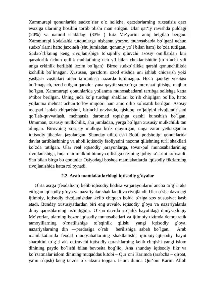 Qadimgi Iqtisodiy Ta`limotlar 3