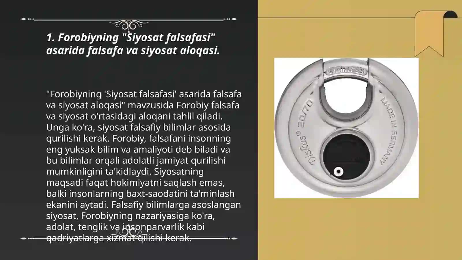 Abu Nasr Forobiy va Imom Gʻazzoliyning falsafa ilmiga oid qarashlarini qiyosiy tahlil etish ( Forobiyning "Siyosat falsafasi" va Gʻazzoliyning " Kimyoi saodat" asarlari asosida) 3