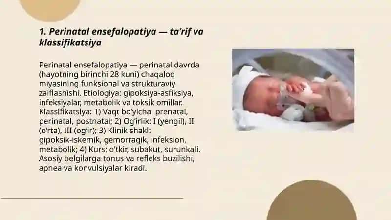 Nerv sistemasining perinatal zararlanishlari (ensefalopatiya), bolalar serebral falajligi 3