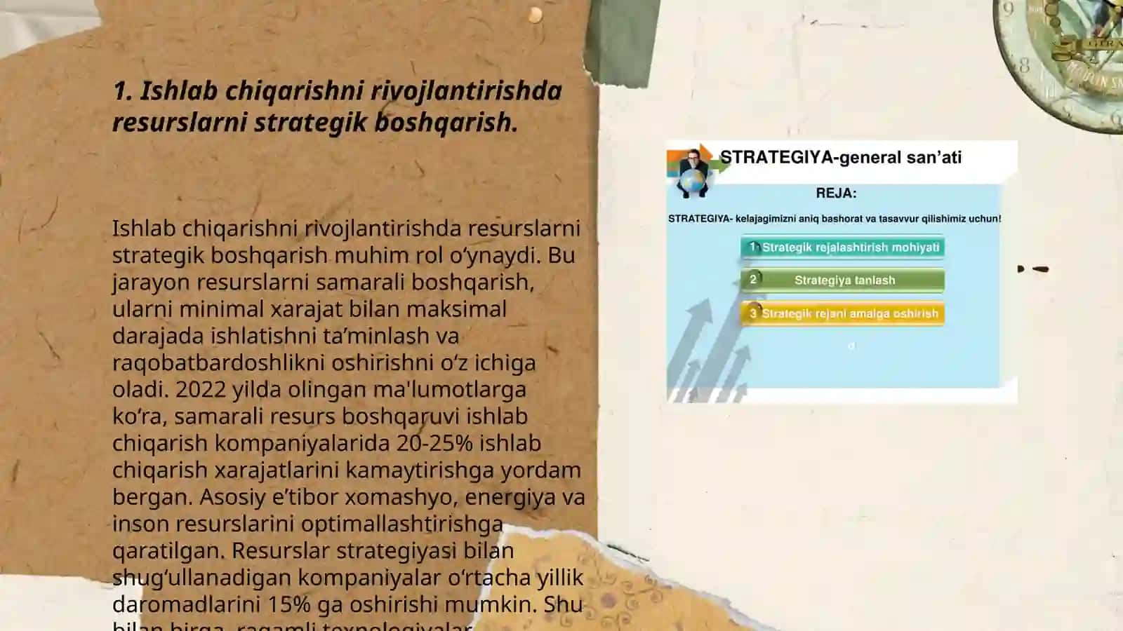 Ishlab chiqarishni rivojlantirishning strategik muammolari 3