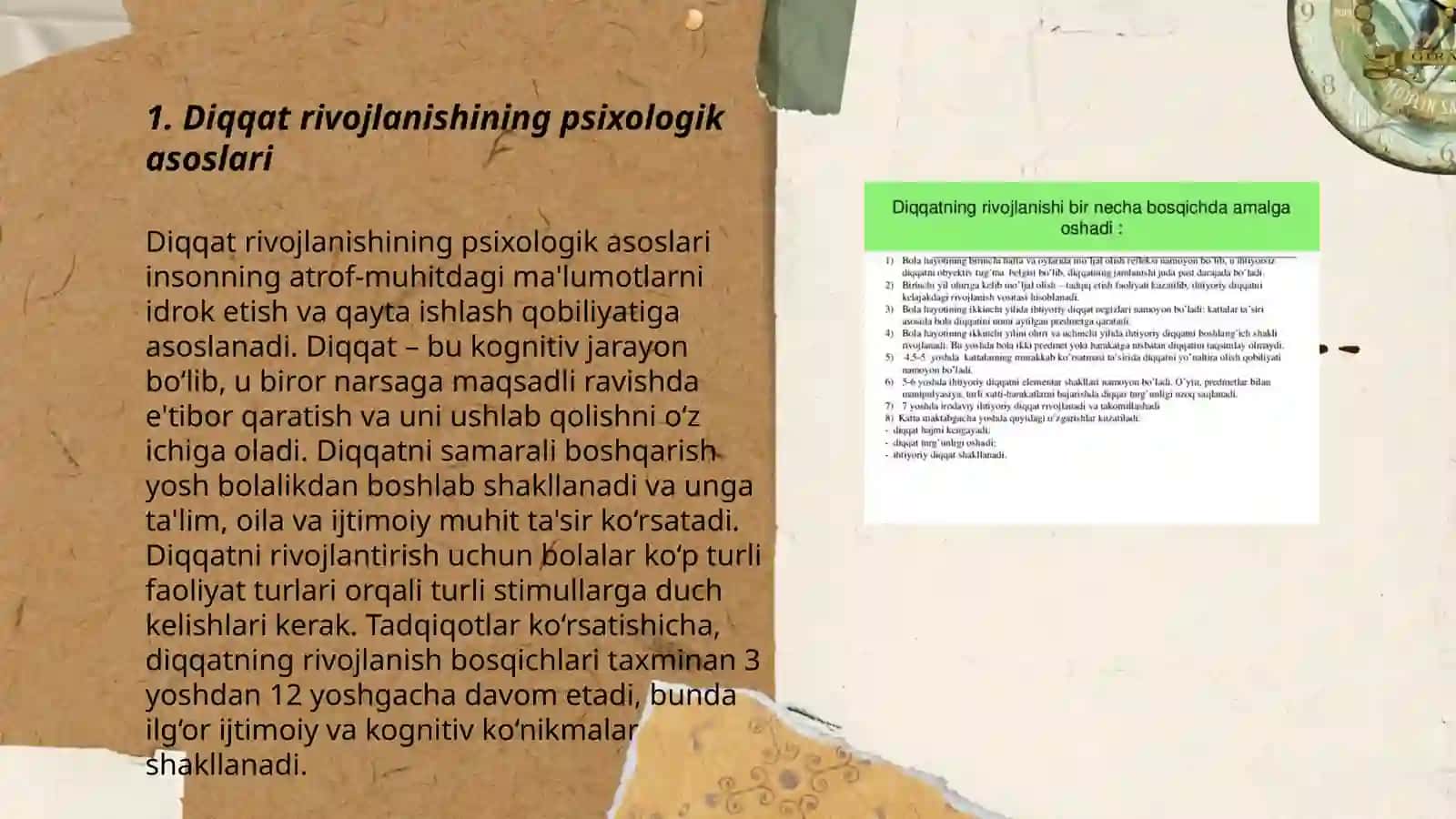 Diqqat rivojlanishining psixologik asoslari 3