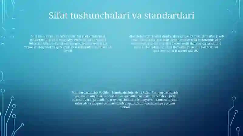 Standartlashtirish Va Sifat 3