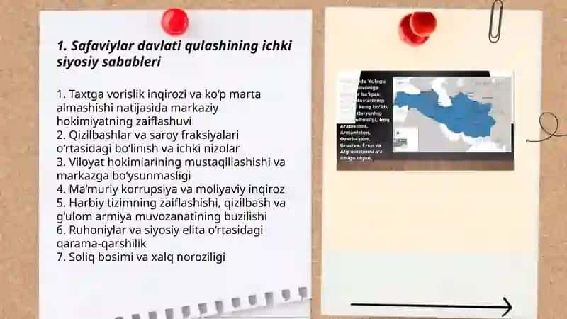Eronda safaviylar davlati qulashi va feodal nizolar 3