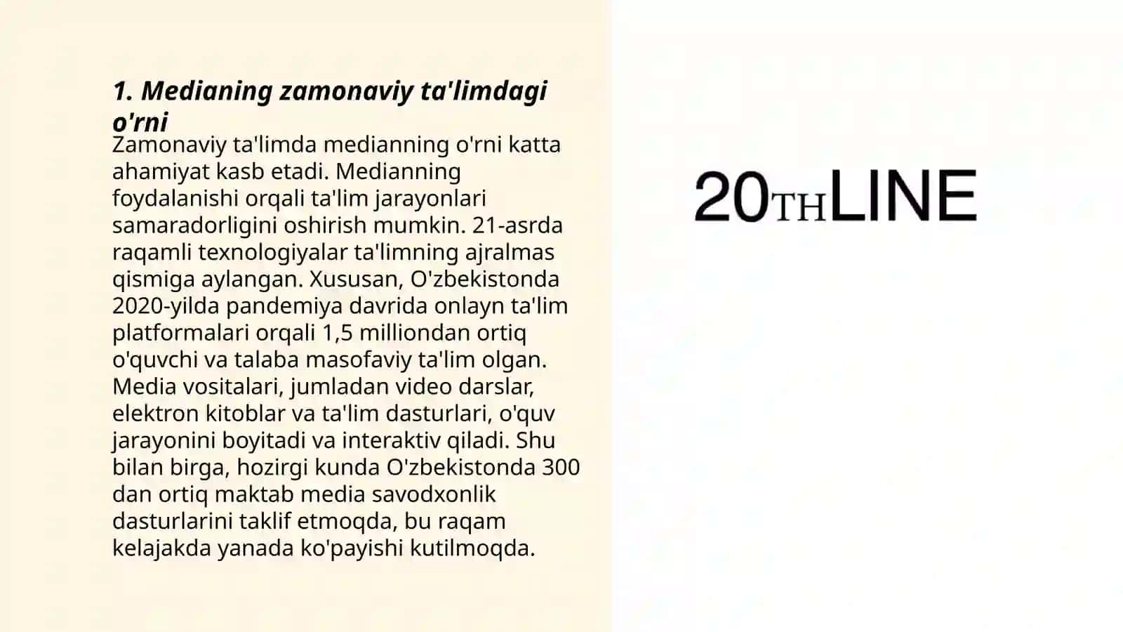 Zamonaviy tarbiyadan Media 3