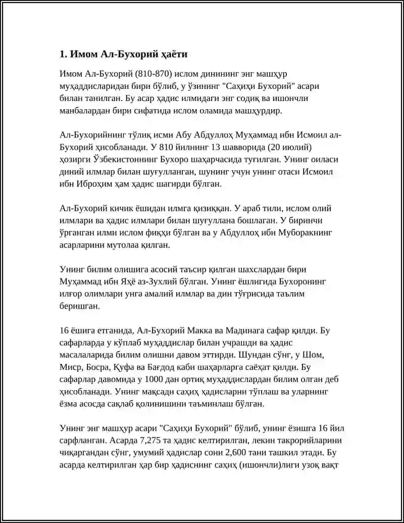 REFERAT Mavzu: IMOM AL- BUXORIY MAQBARASI 3