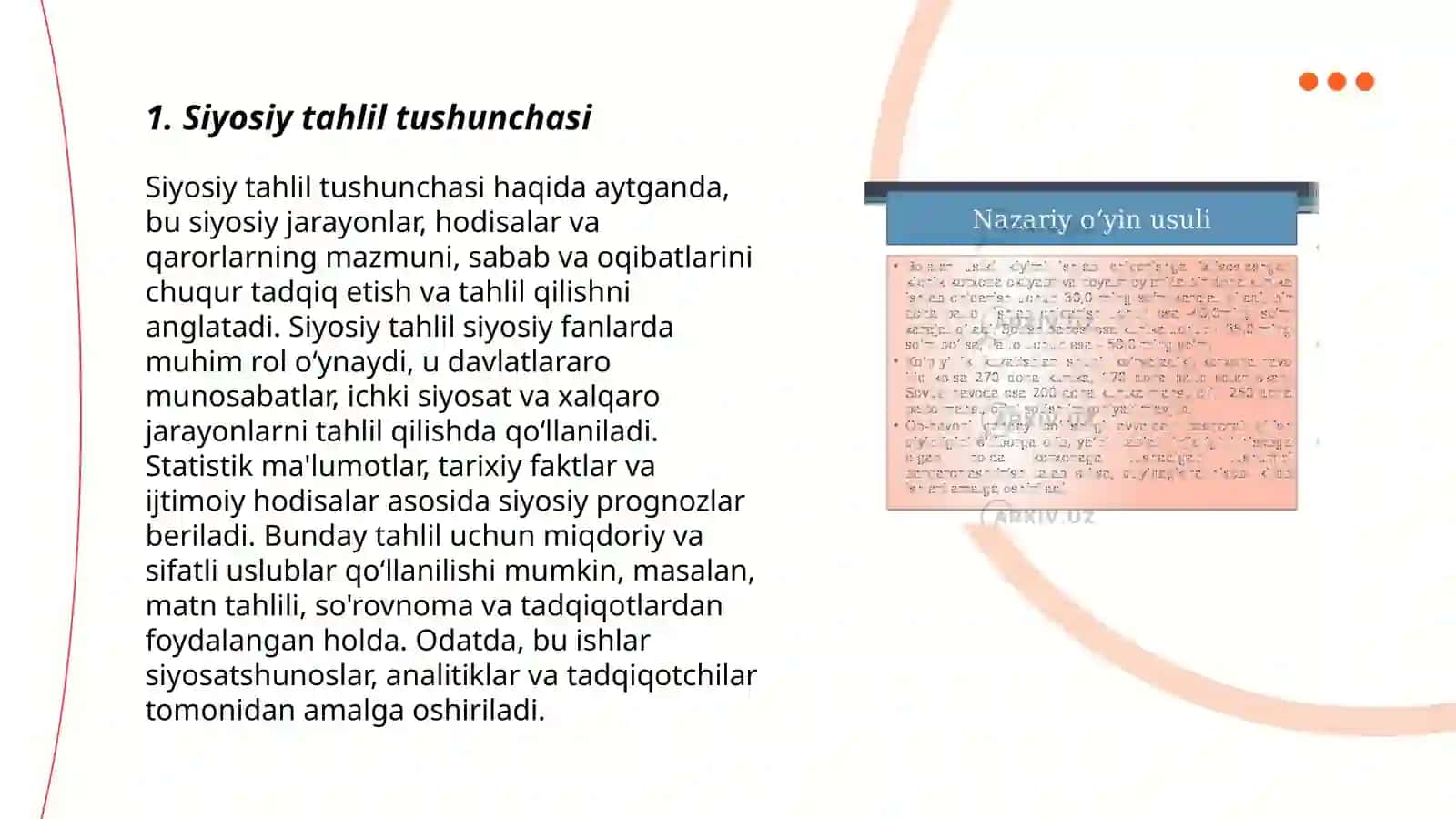 Siyosiy tahlil usullari 3