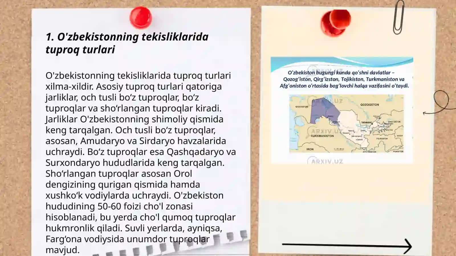 O'zbekistonning tekisliklarida tuproq turlari 3
