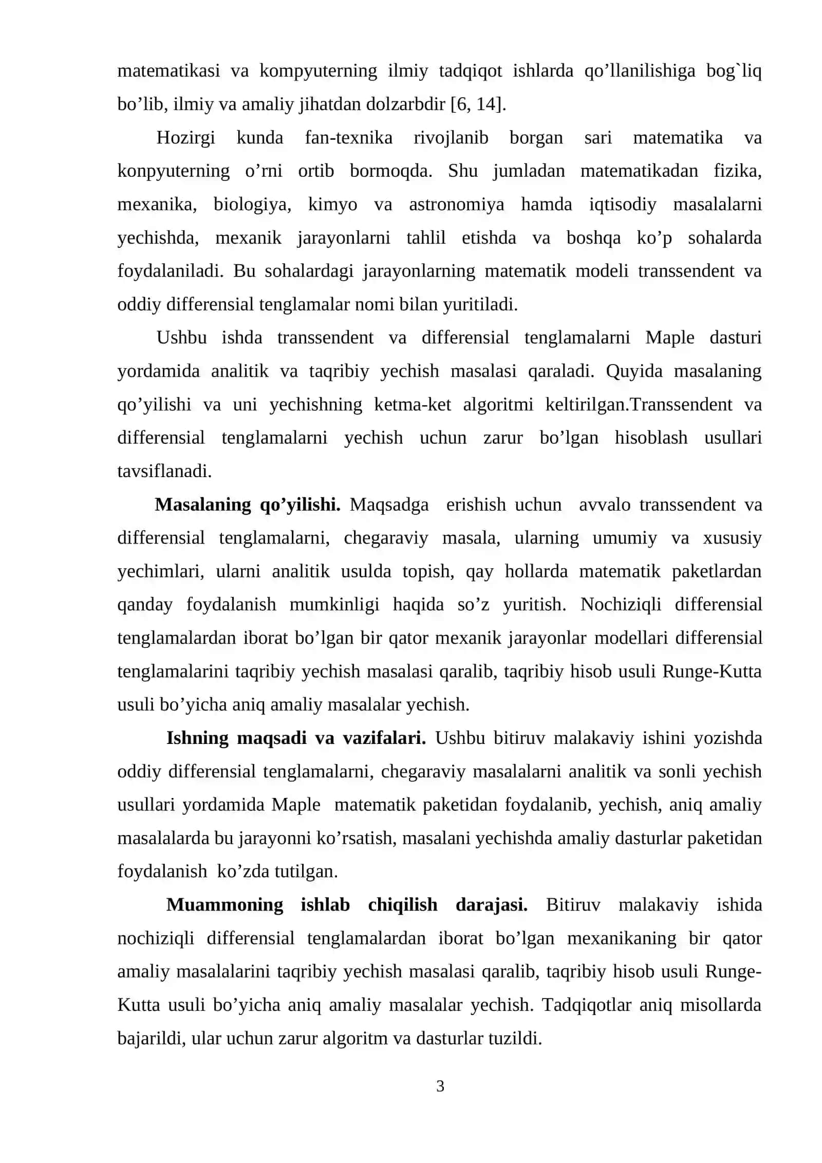 Maple tizimida haqida BMI diplom ish 3