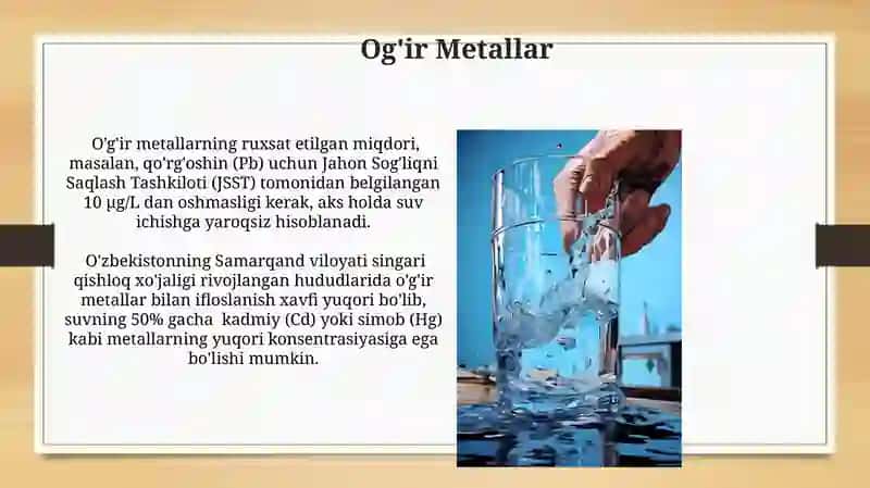 Ichimlik Suvining Manbalar va Tozalash Usullari 3