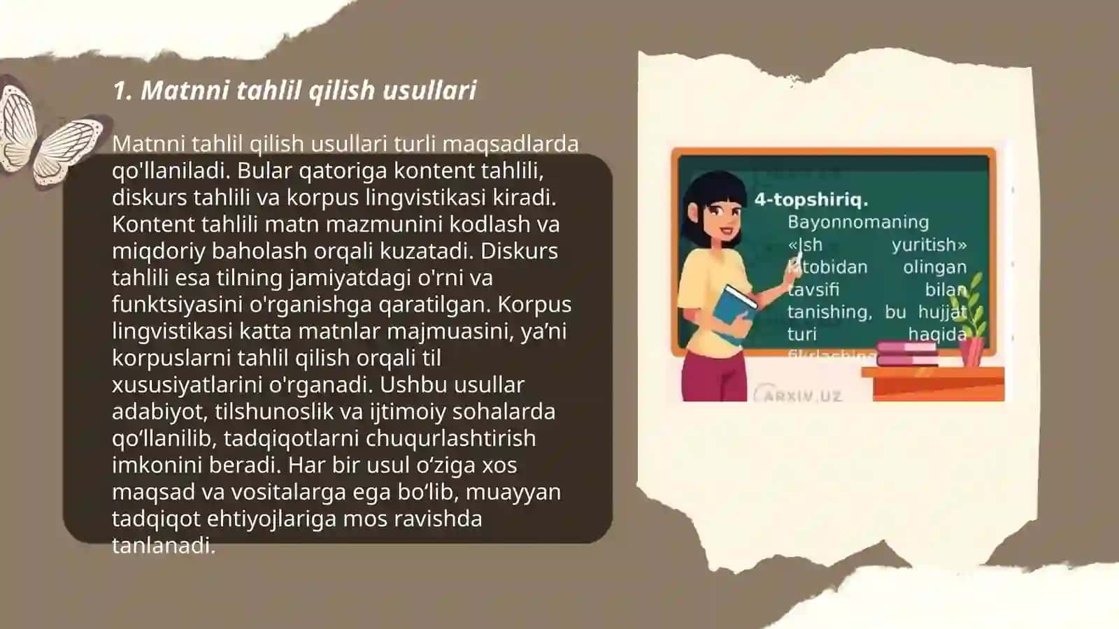 Matnni tahlil qilish usullari 3