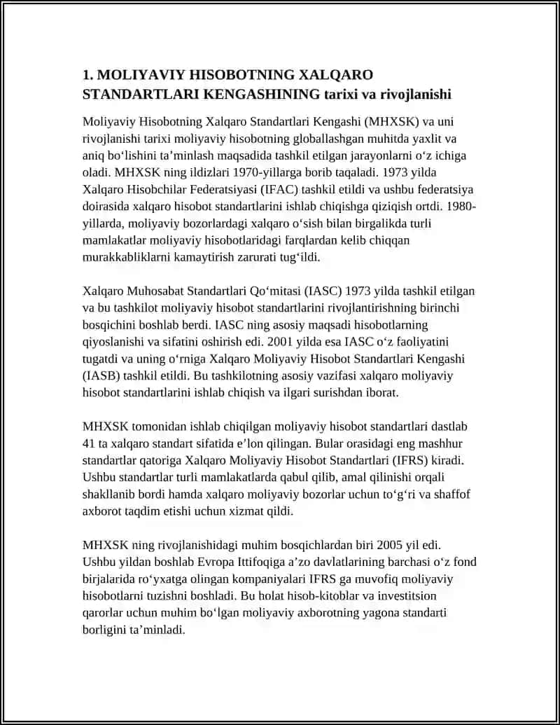 MOLIYAVIY HISOBOTNING XALQARO STANDARTLARI KENGASHI VA QOʻMITASI 3