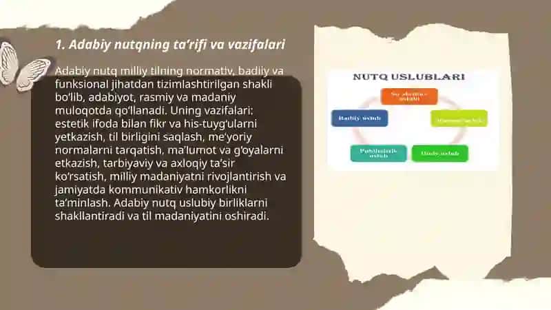 Adabiy nutq va uning uslubi 3