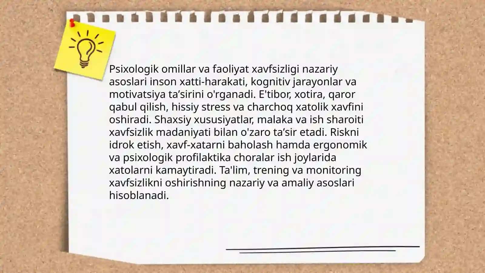 Psixologik omillar va faoliyat xavfsizligi: nazariy asoslar 3