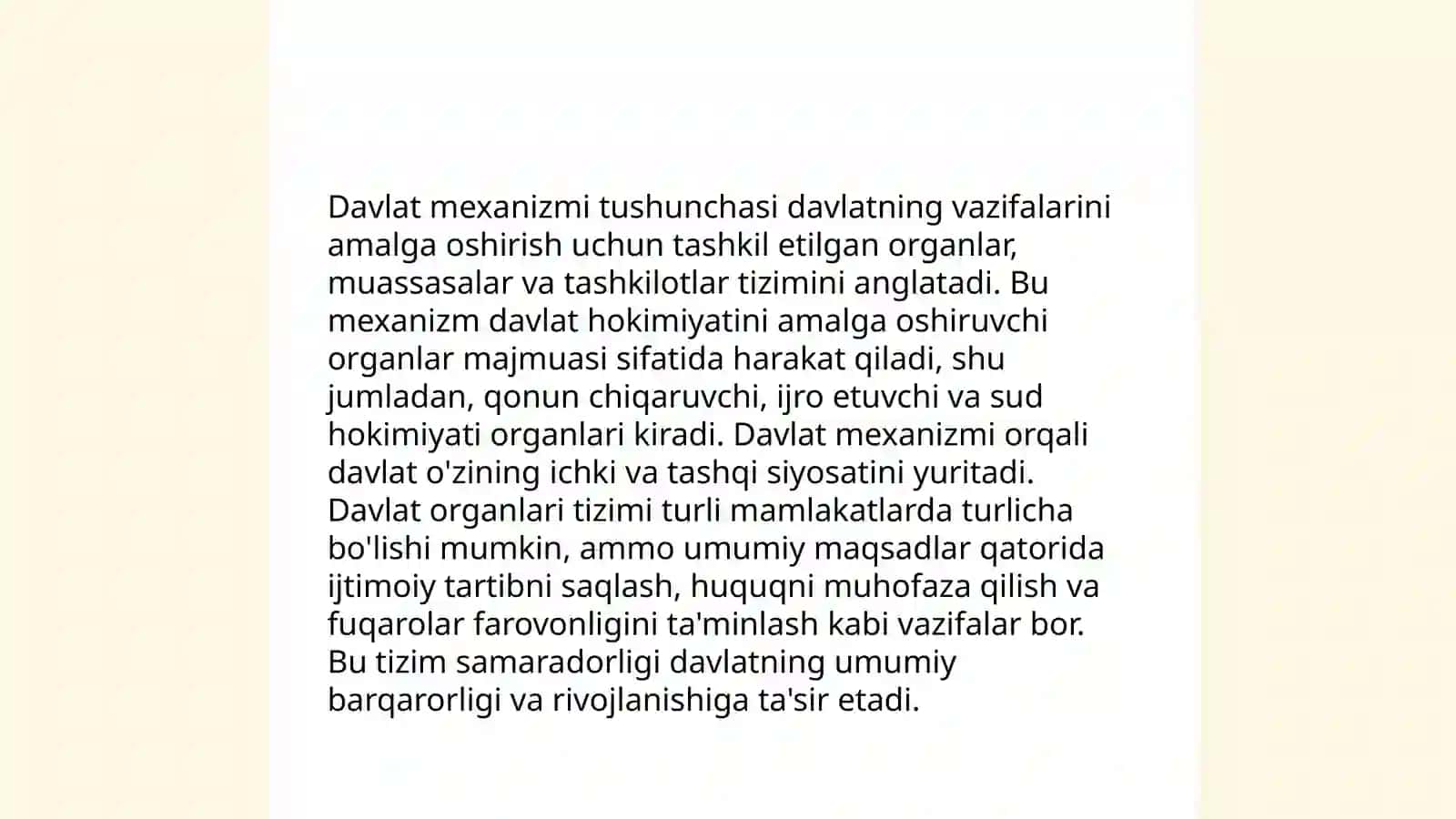 Davlat mexanizmi: tushunchasi tarkibiy qismlari 3