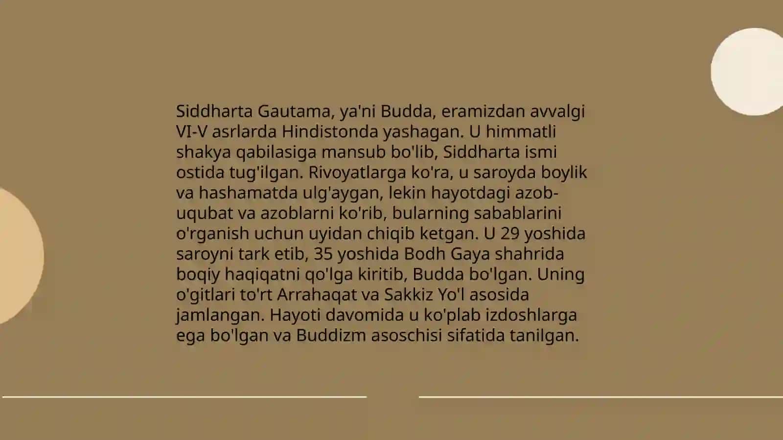 Buddaviylik dinida afsona va rivoyatlar 3