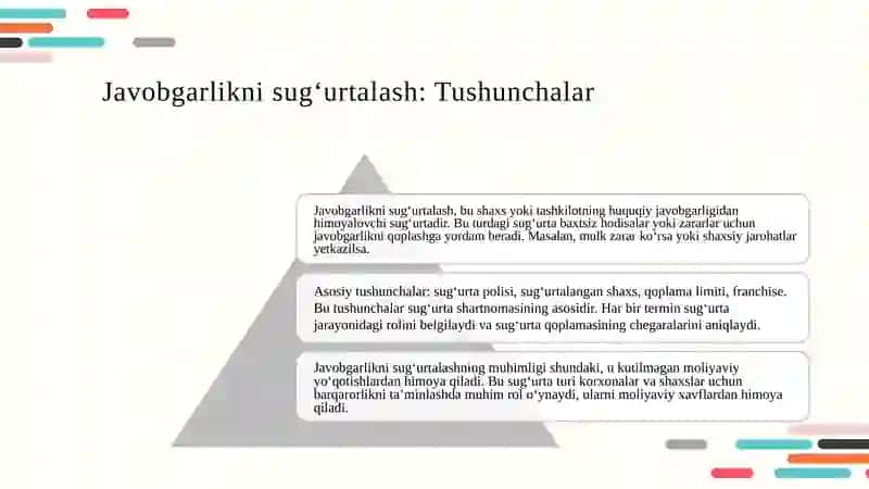 Javobgarlikni sug‘urtalash 3