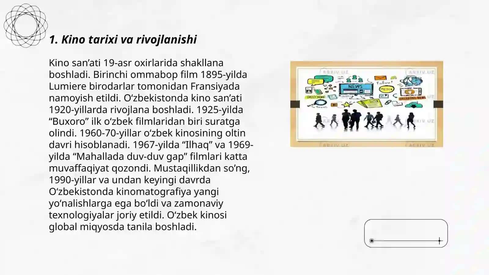 Filmlar va ommaviy madaniyat Tohirova Sevara 3