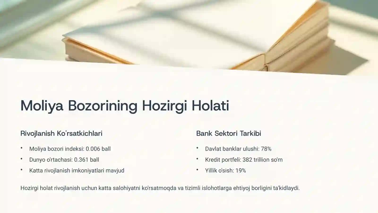 O'zbekiston Moliya Bozorining Rivojlanish Istiqbollari 3