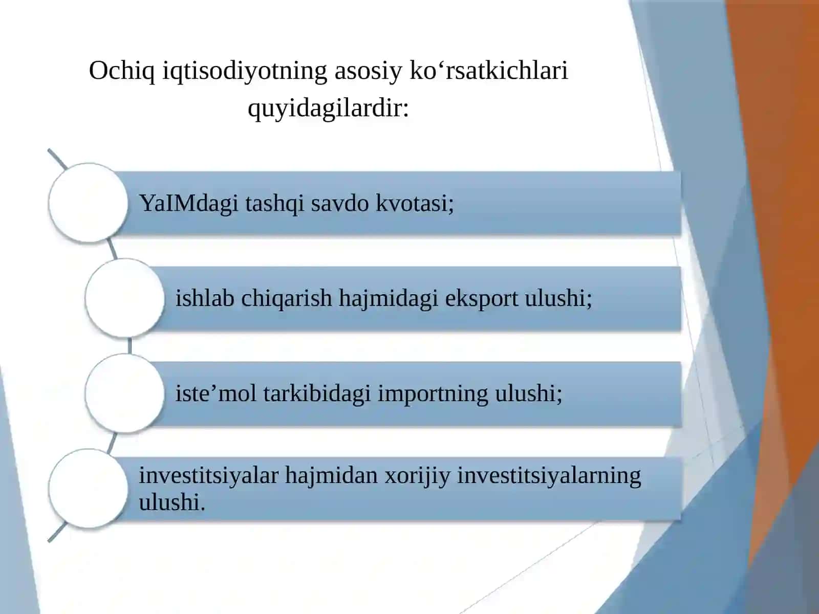 Ochiq iqtisodiyotda Mendell - Fleming modeli 3