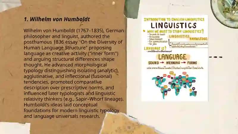 Key figures in the development of Linguistic Typology 3