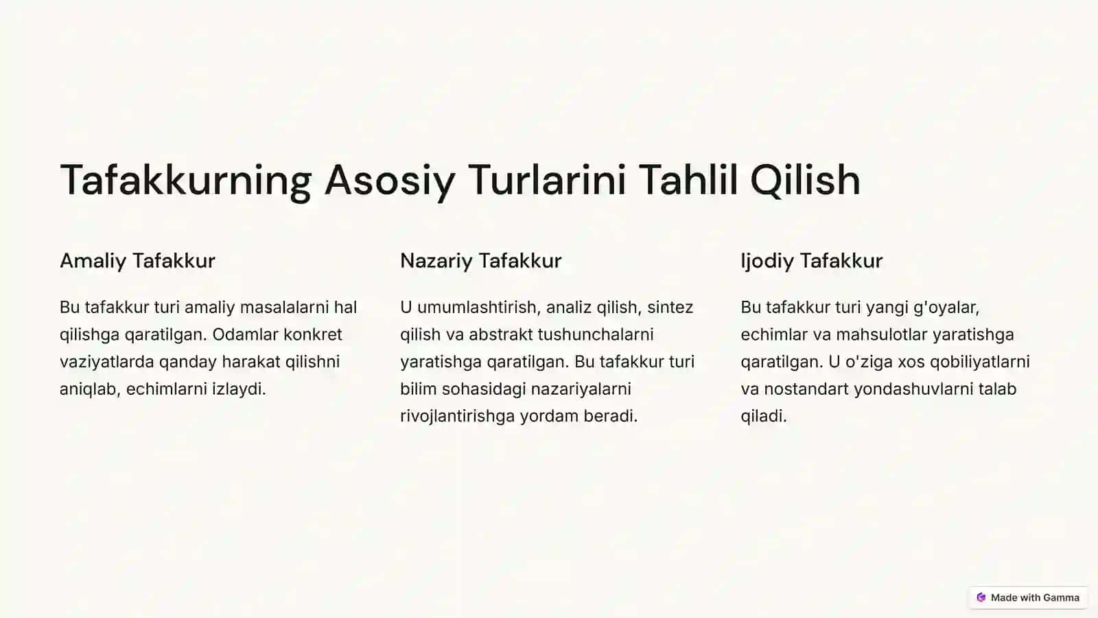 Umumiy Psixologiyadan Tafakkur Borasidagi Psixologik Nazariyalar 3
