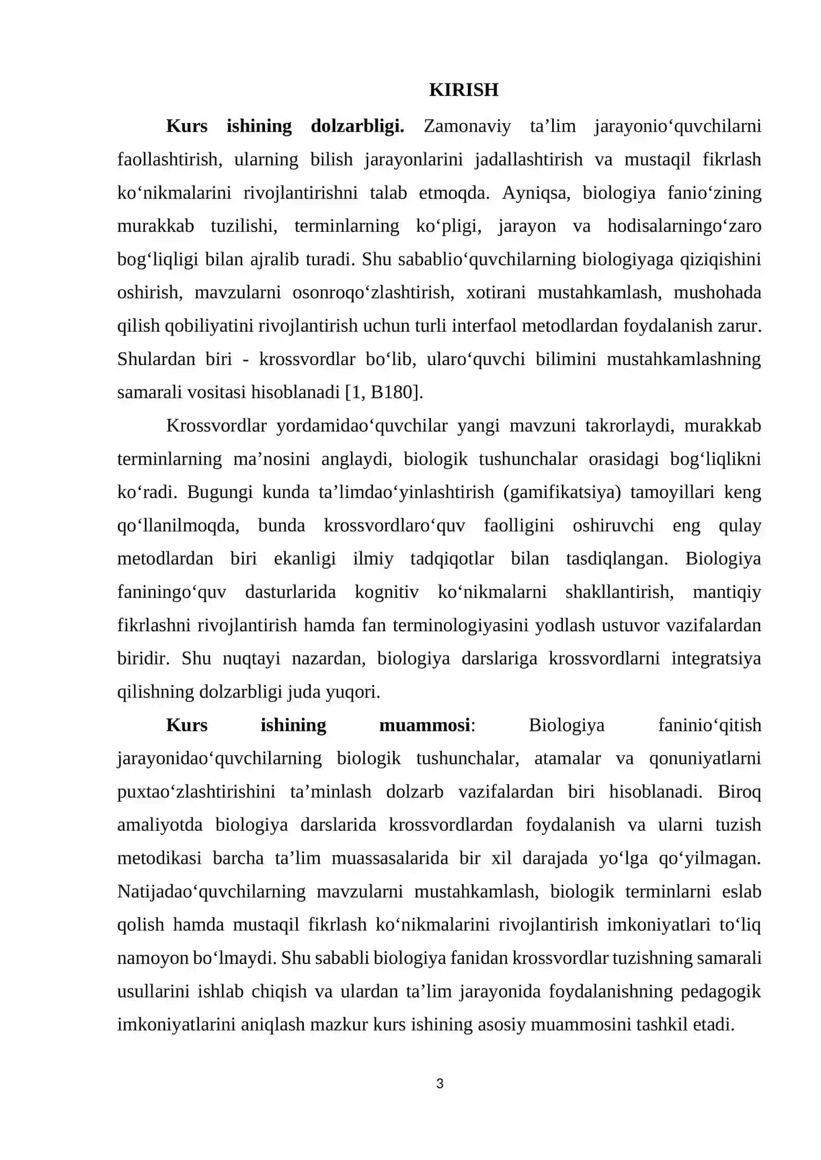 Biologiya Fani - Krossvordlar va Ulardan Foydalanish 3