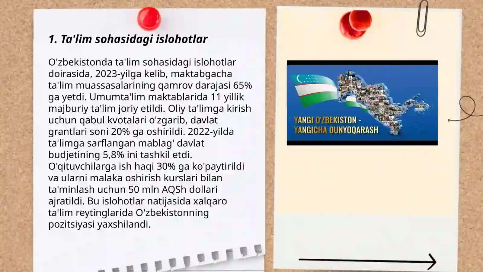 Ta'lim sohasidagi islohotlar 3
